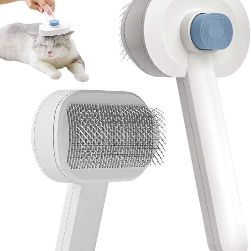 NEW Self Cleaning Cat Brush